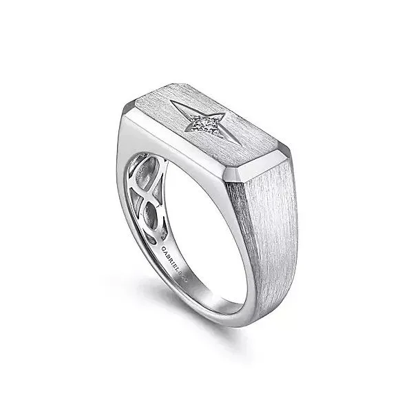 Sterling Silver Diamond Ring Image 2 Moore Jewelers Laredo, TX