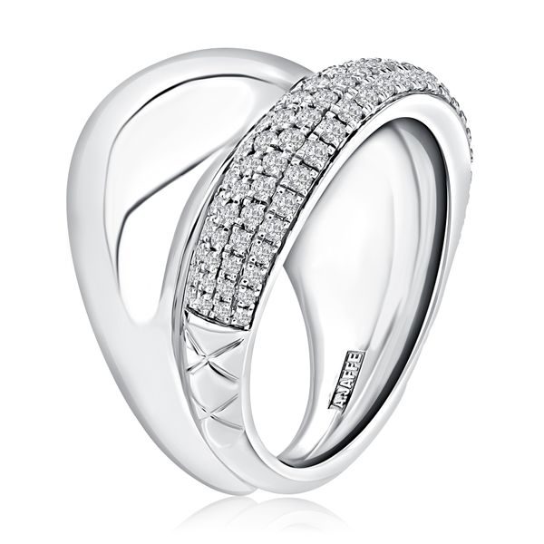 Sterling Silver Quilted Domed Diamond Fashion Ring Moore Jewelers Laredo, TX