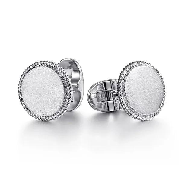 Sterling Silver Round Cufflinks Moore Jewelers Laredo, TX