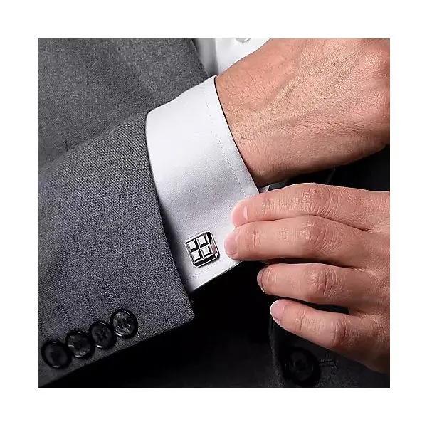 Sterling Silver  Cufflinks Image 2 Moore Jewelers Laredo, TX