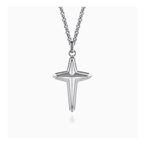 Sterling Silver Geometric Cross Pendant Moore Jewelers Laredo, TX