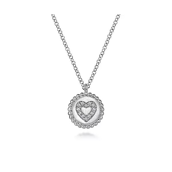 Sterling Silver Heart Necklace Moore Jewelers Laredo, TX