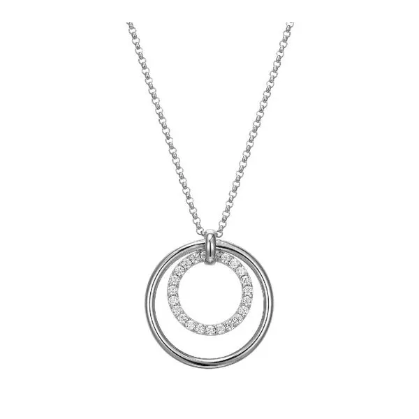 Sterling Silver Circle Necklace Moore Jewelers Laredo, TX
