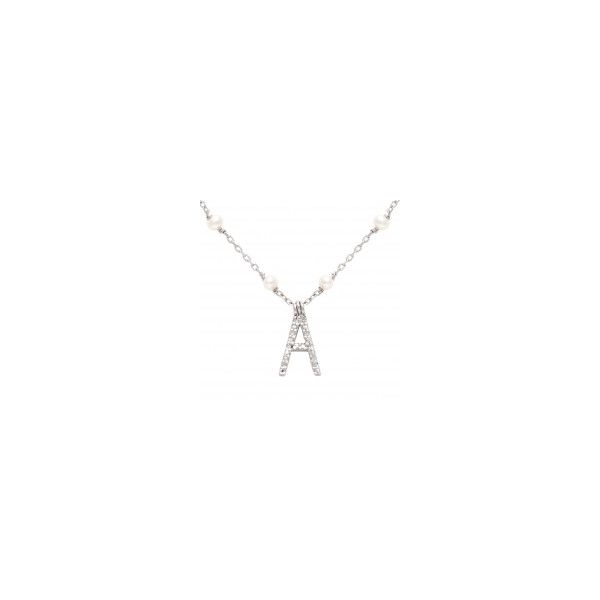 Sterling Silver Necklace With Letter 