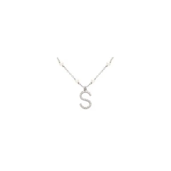 Sterling Silver Necklace With Letter 