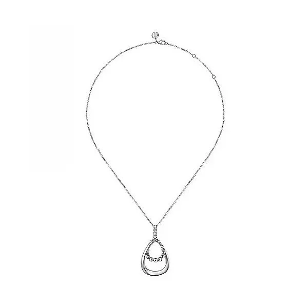 Sterling Silver  Bujukan Pendant Drop Necklace Image 2 Moore Jewelers Laredo, TX