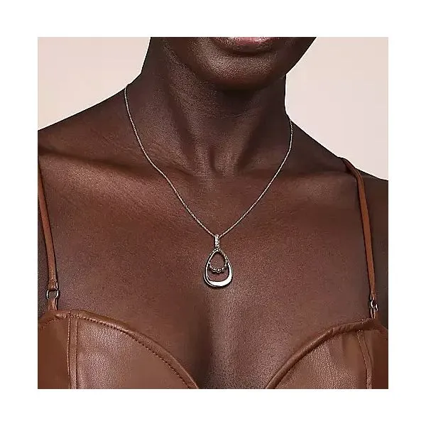 Sterling Silver  Bujukan Pendant Drop Necklace Image 3 Moore Jewelers Laredo, TX