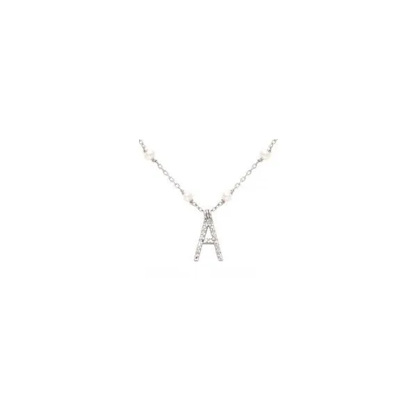 Sterling Silver Necklace With Letter 