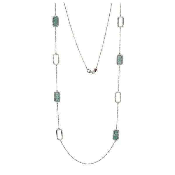 Sterling Silver Station Necklace Moore Jewelers Laredo, TX