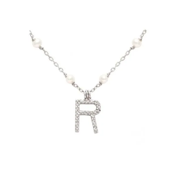 Sterling Silver Necklace With Letter 