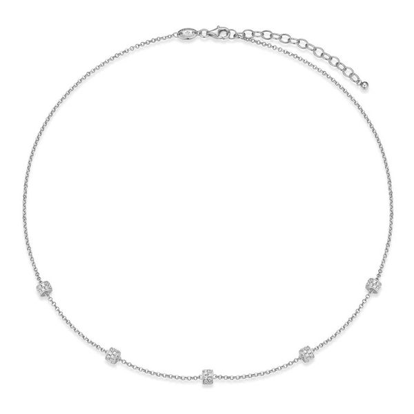 Sterling Silver Station Necklace Moore Jewelers Laredo, TX