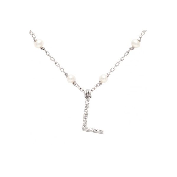 Sterling Silver Necklace With Letter 