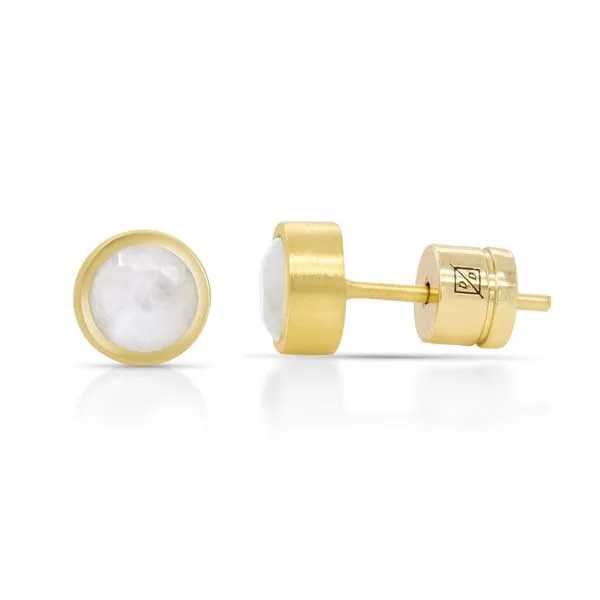 Plated Satin Stud Earrings Moore Jewelers Laredo, TX