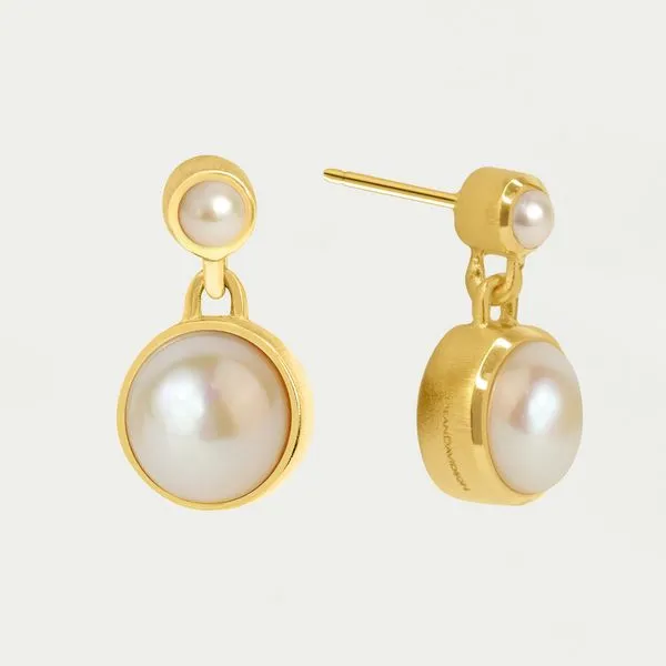 Plated Satin Drop Earrings Moore Jewelers Laredo, TX