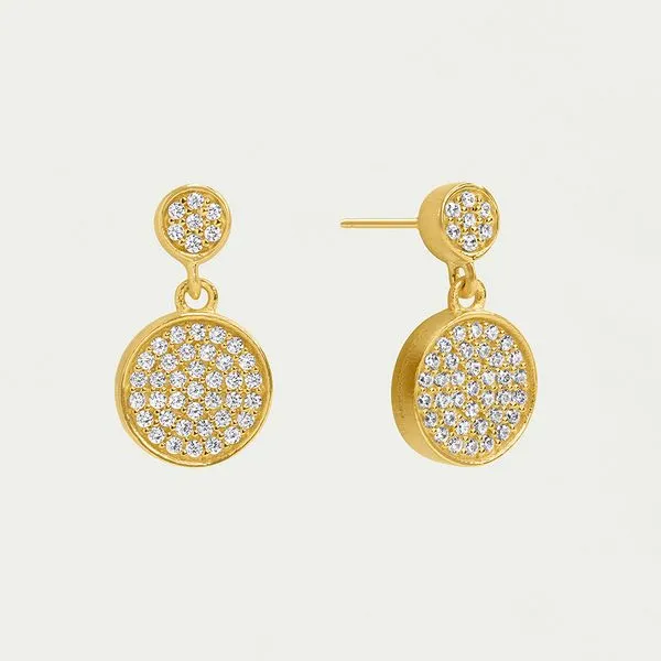 Plated Satin Drop Earrings Moore Jewelers Laredo, TX