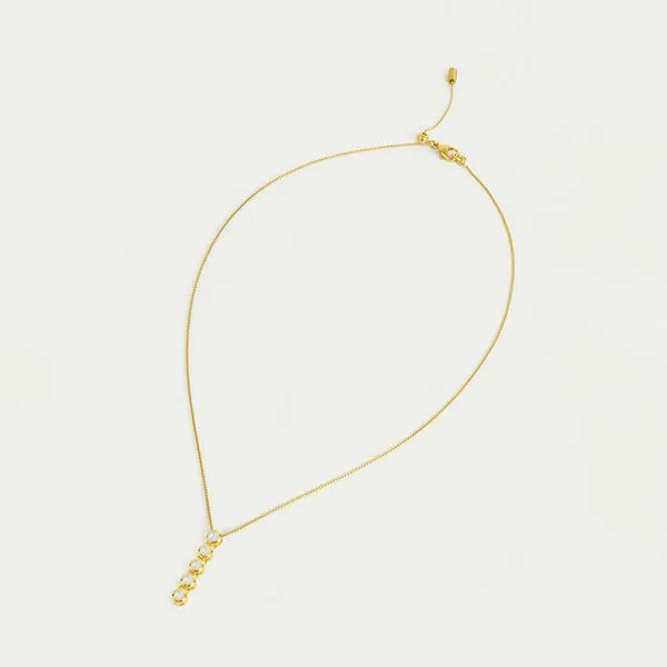 Plated Satin Drop Pendant Image 2 Moore Jewelers Laredo, TX