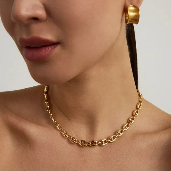Plated Capri Chain Necklace Image 2 Moore Jewelers Laredo, TX