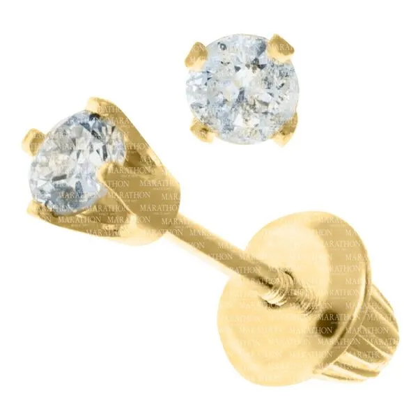 Children's 14K Yellow Gold Studs Moore Jewelers Laredo, TX