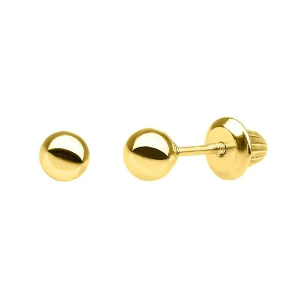 Children's 14K Yellow Gold Studs Moore Jewelers Laredo, TX