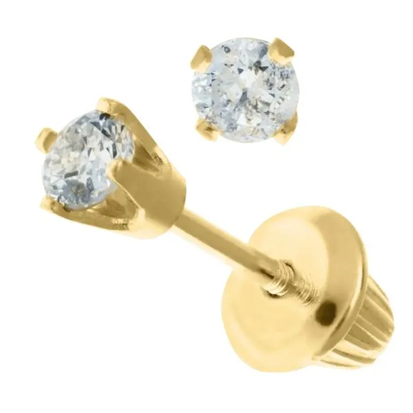 Children's 14K Yellow Gold Studs Moore Jewelers Laredo, TX