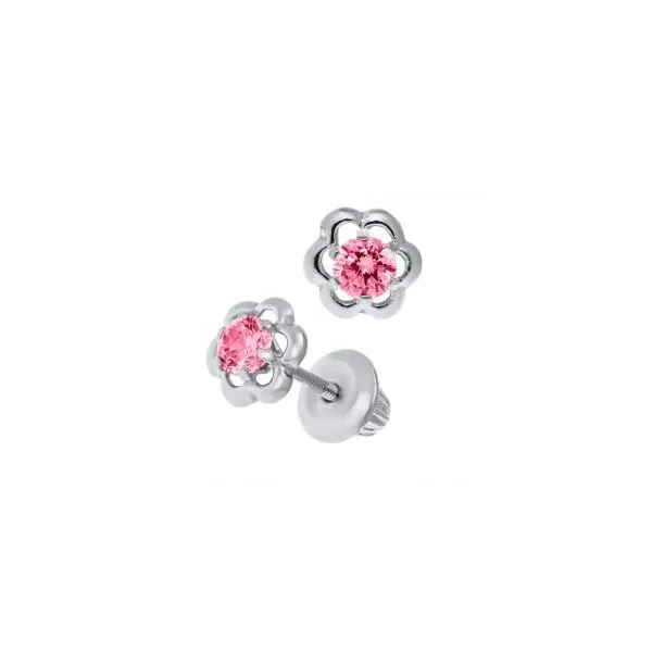 Children's 14K White Gold Studs Moore Jewelers Laredo, TX
