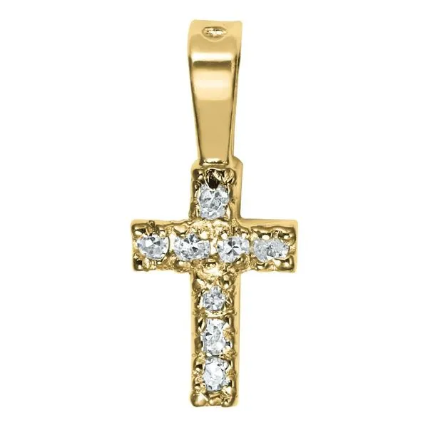 Children's 14K Yellow Gold Cross Pendant Moore Jewelers Laredo, TX