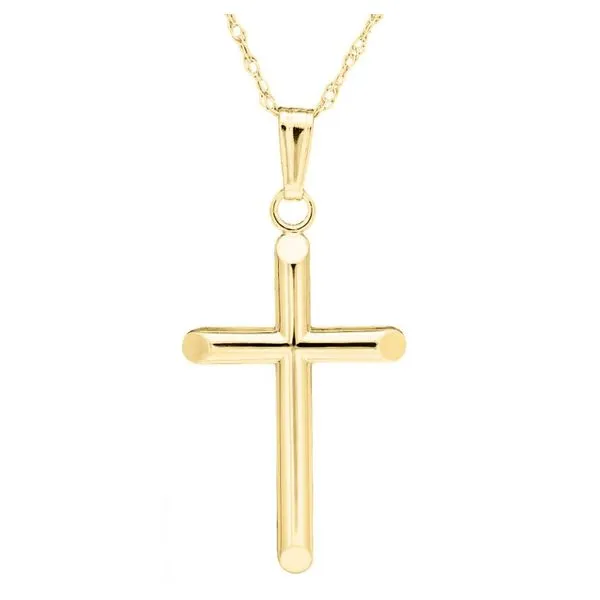Children's 14K Yellow Gold Cross Pendant Moore Jewelers Laredo, TX
