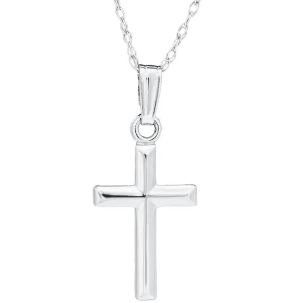 Children's 14K White Gold Cross Pendant Moore Jewelers Laredo, TX