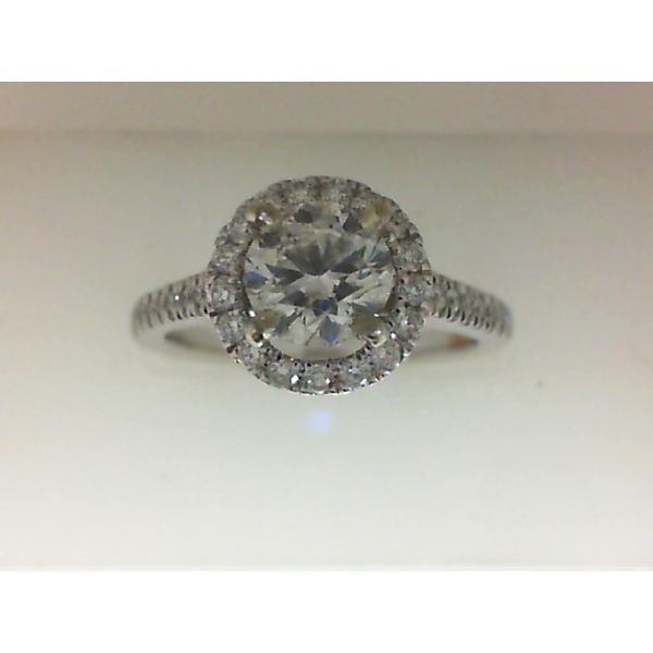 14K White Gold Engagement Ring Mounting Morgan's Jewelers Winona, MN