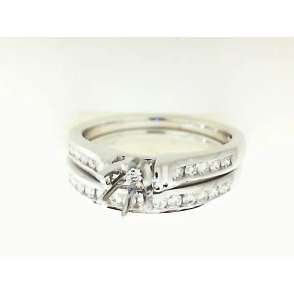 14K White Gold Wedding Set