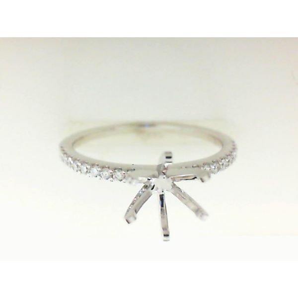 14K White Gold Diamond Engagement Ring Morgan's Jewelers Winona, MN