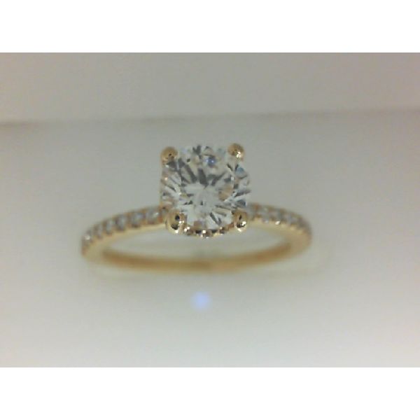 Yellow Gold Diamond Engagement Ring Morgan's Jewelers Winona, MN