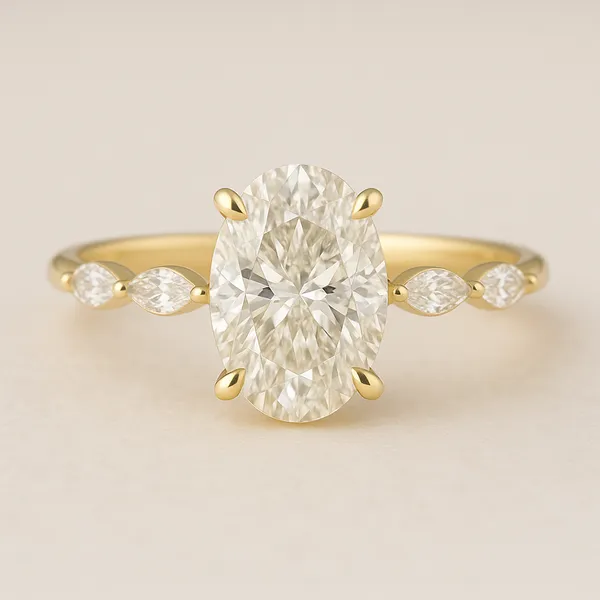 14Kt Yellow Gold Various Shapes Diamond Engagement Ring Morgan's Jewelers Winona, MN