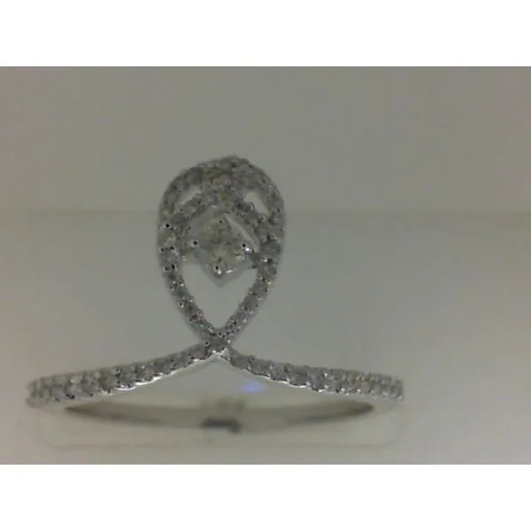 14K White Gold 0.25ctw Diamond Fashion Ring