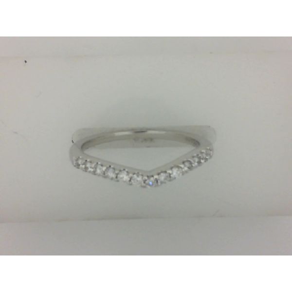 14Kt White Gold Diamond Contour Band Morgan's Jewelers Winona, MN