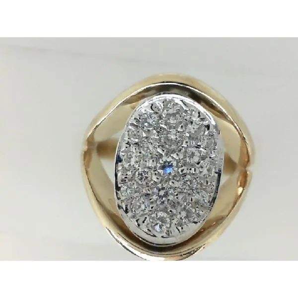 Estate 14K Yellow Gold Ring with Many Diamonds Morgan's Jewelers Winona, MN