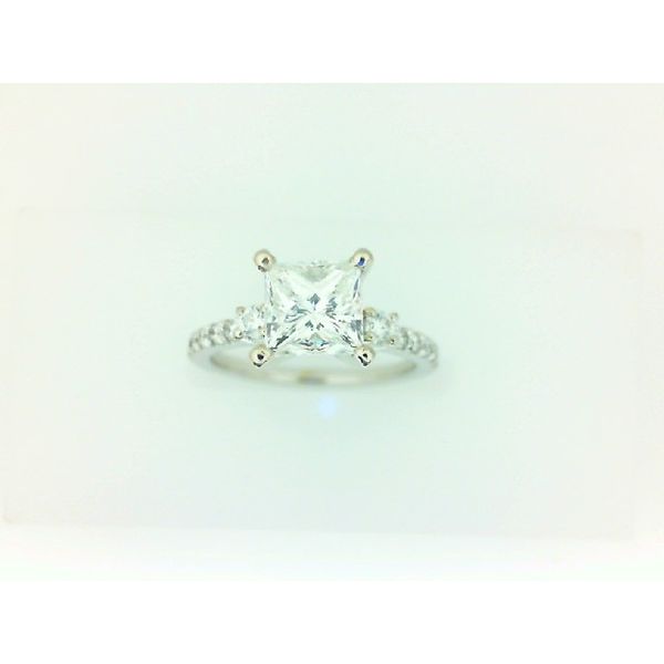 14Kt White Gold Diamond Semi-Set Ring Mounting Morgan's Jewelers Winona, MN