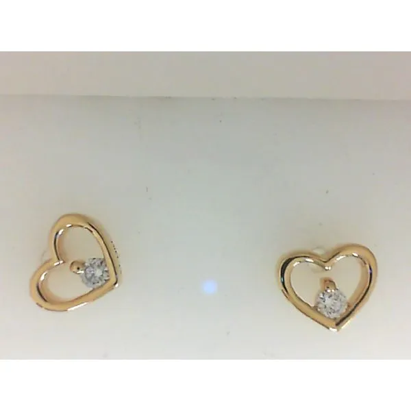 14K Yellow Gold Stud Earrings Morgan's Jewelers Winona, MN