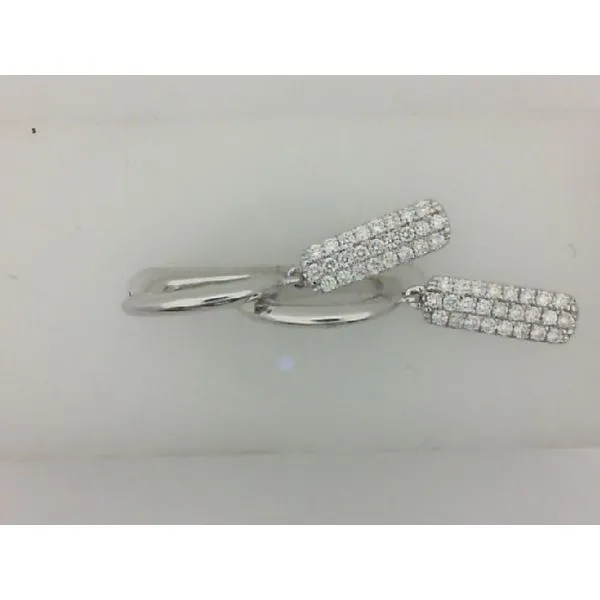 14K White Gold Huggie Hoop Earrings Morgan's Jewelers Winona, MN