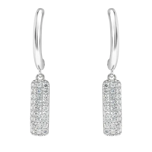 14K White Gold Huggie Hoop Earrings Morgan's Jewelers Winona, MN