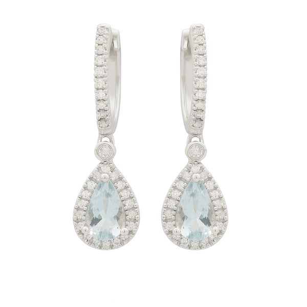 10K White Gold Drop Earrings Morgan's Jewelers Winona, MN