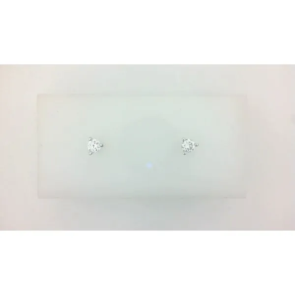 14Kt White Gold Martini Lab Grown Diamond Stud Earrings Morgan's Jewelers Winona, MN