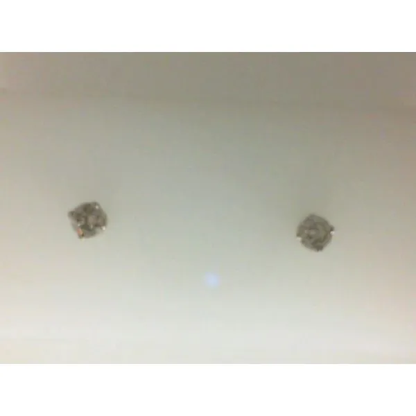 14Kt White Gold Diamond Stud Earrings Morgan's Jewelers Winona, MN