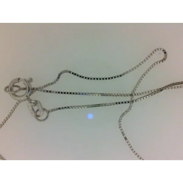 14Kt White Gold Box Chain Pendant similar item image