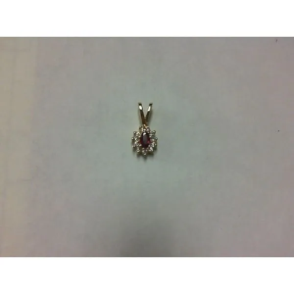 14K Yellow Gold Ruby Pendant Morgan's Jewelers Winona, MN
