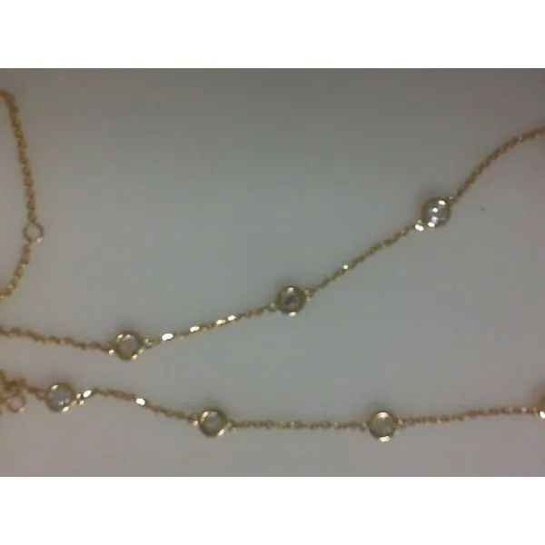 14Kt Yellow Gold Diamond By The Yard Necklace similar item image