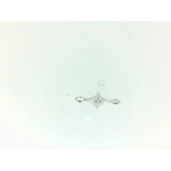 14Kt White Gold Diamond Charm Pendant