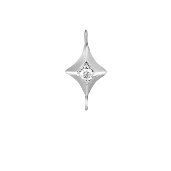 14Kt White Gold Diamond Charm Pendant Morgan's Jewelers Winona, MN