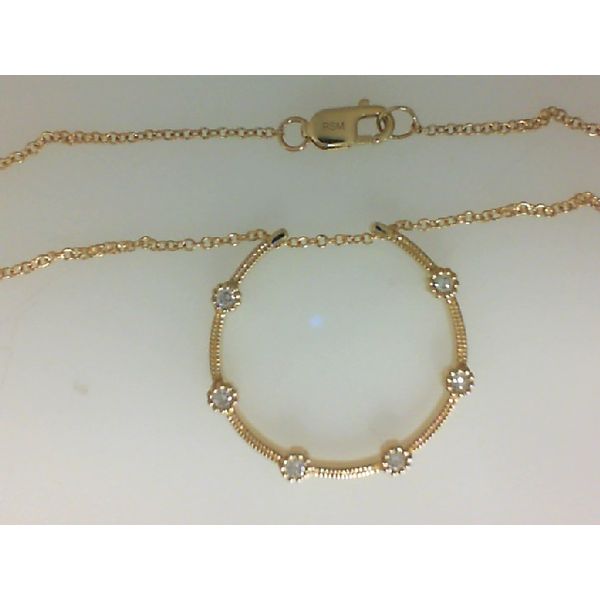 Lady's 14K Yellow Gold Pendant with 0.13CTW Round Diamonds Morgan's Jewelers Winona, MN