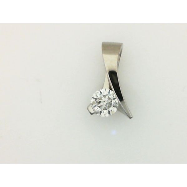 14Kt White Gold Custom Natural Mined Diamond Pendant Morgan's Jewelers Winona, MN